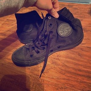 All Black Converse
